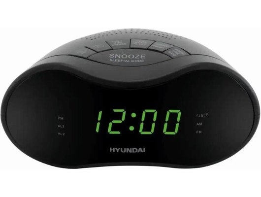 Настольные часы Hyundai H-RCL200 черный